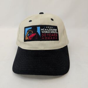 1999 NCAA College World Series Hat Cap 50 Years Omaha Gear For Sports Vtg
